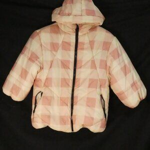 URBAN REPUBLIC - Girl's Collection | large (6x) | Plaid Hooded Puffer Jacket